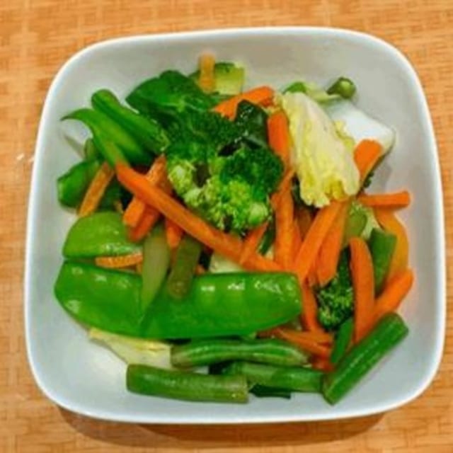 Steamed Mixed Vegetables.