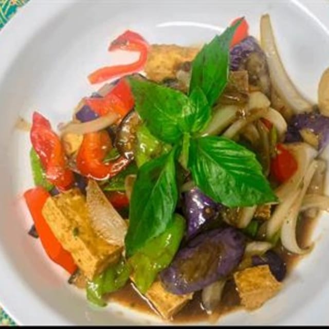 Eggplant Basil.