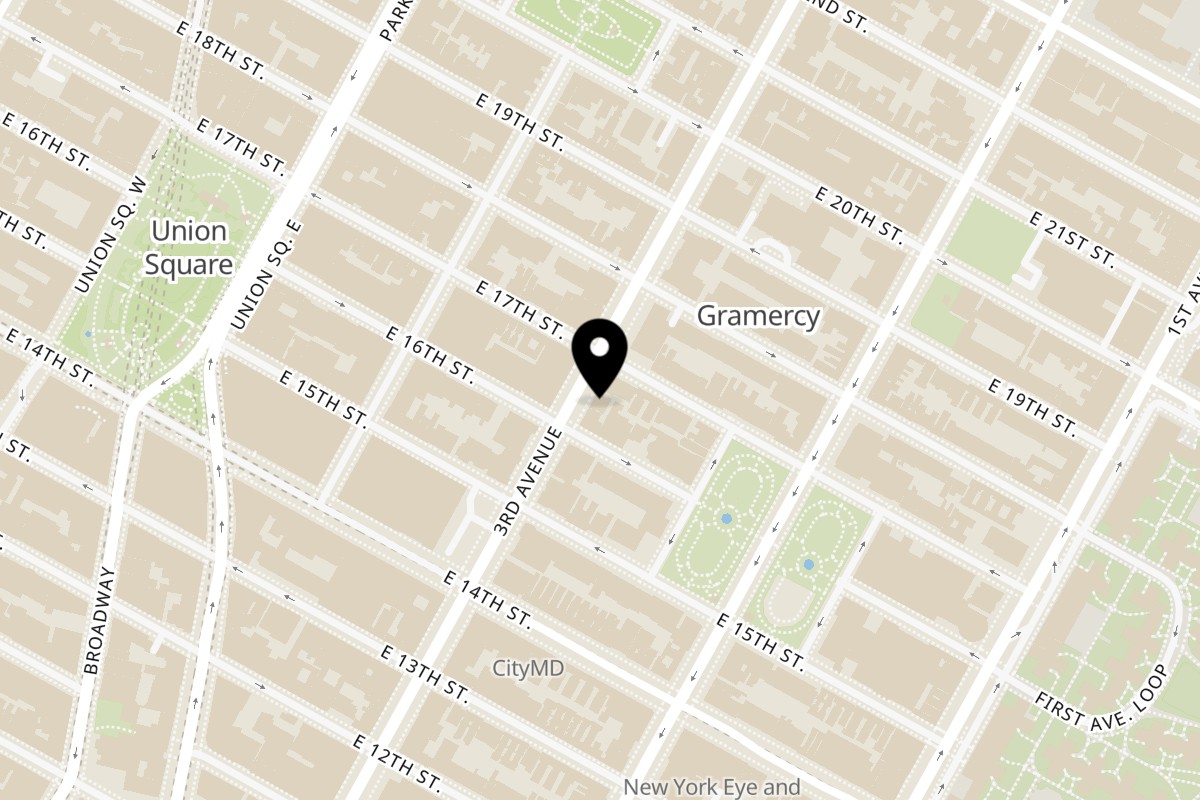 Map showing the location of One More Thai on 175 3rd Ave in New York